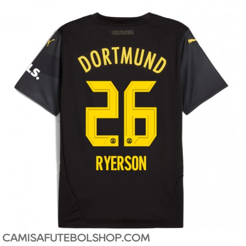 Camisa de time de futebol Borussia Dortmund Julian Ryerson #26 Replicas 2º Equipamento 2024-25 Manga Curta